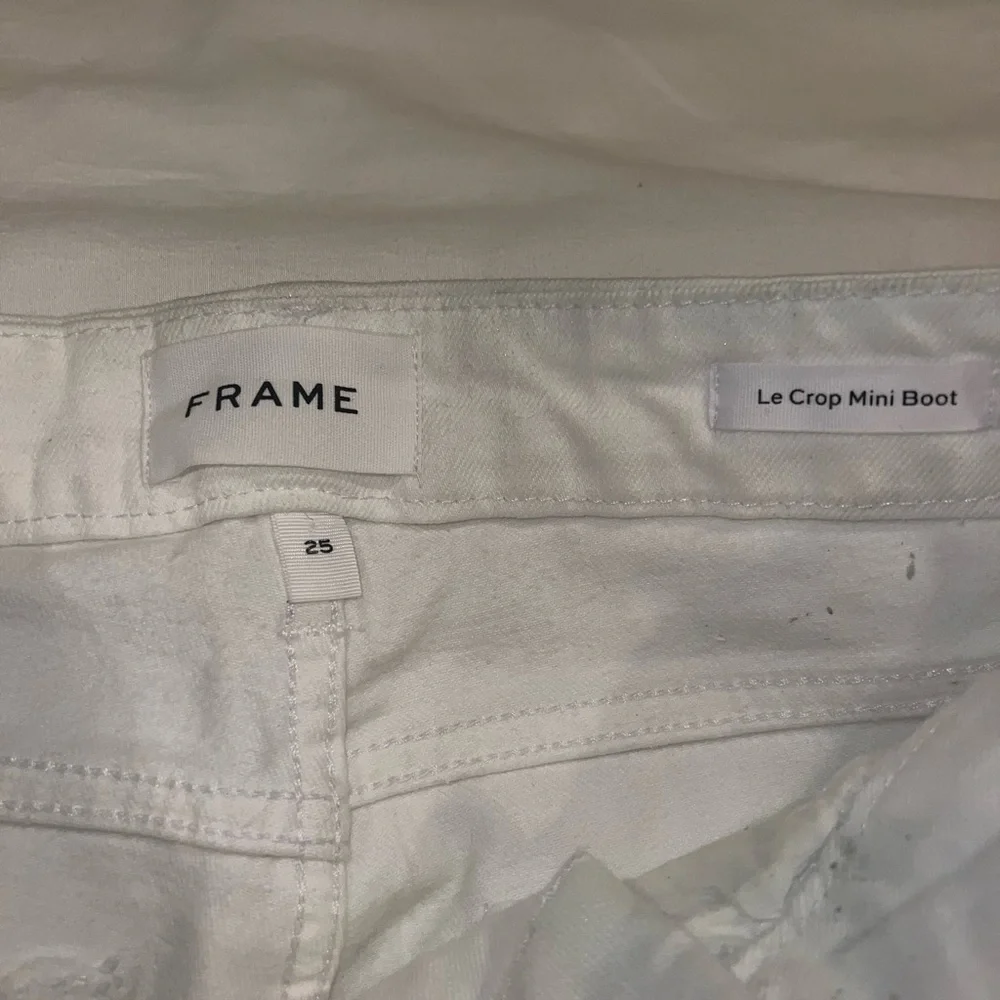 Frame Le Cropped Jeans White/metallic - Picture 4 of 4